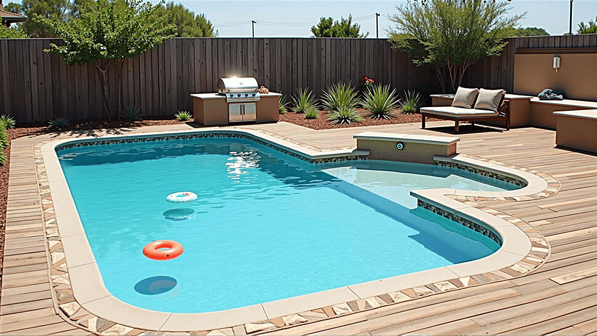 Wooden Pool Fencing