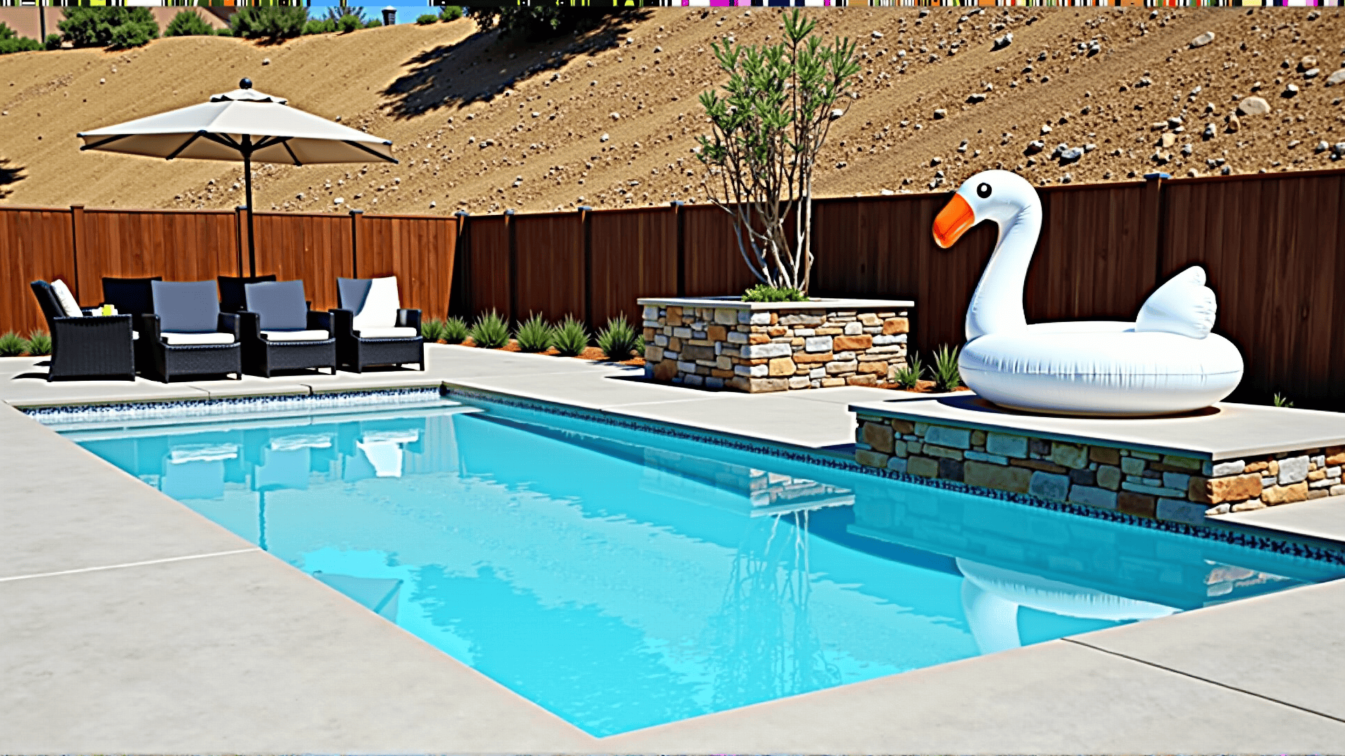 Wooden Pool Fencing