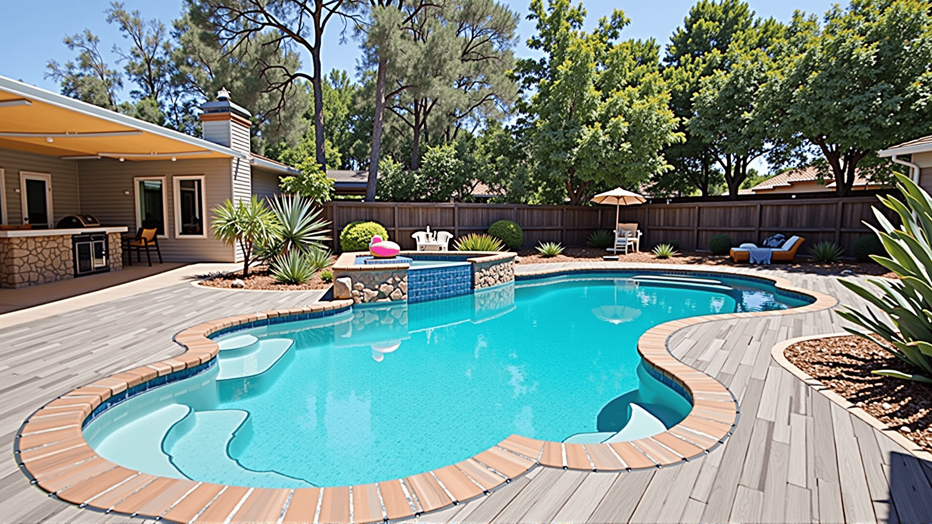 Wooden Pool Fencing