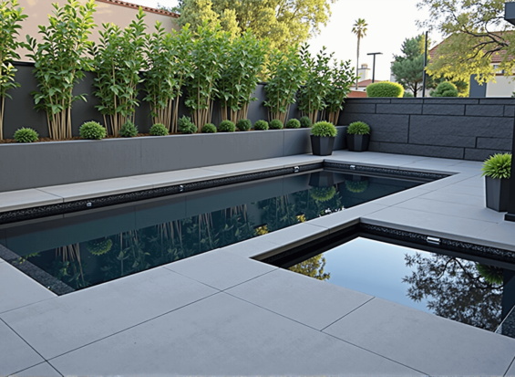 Rectangular Pool & Spa